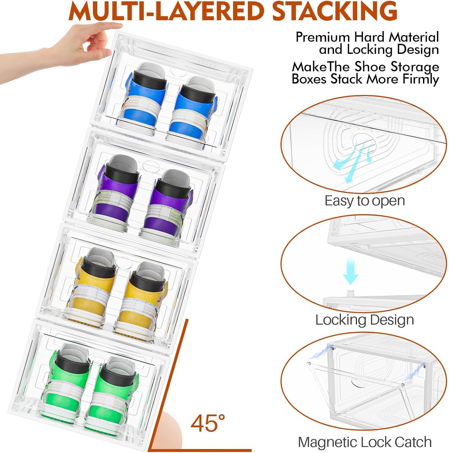 caktraie cosmetics and hat storage containers for organization
