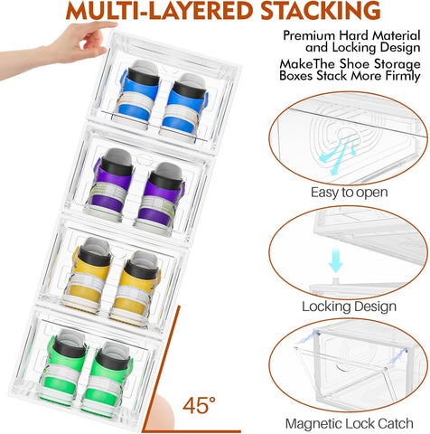 caktraie cosmetics and hat storage containers for organization