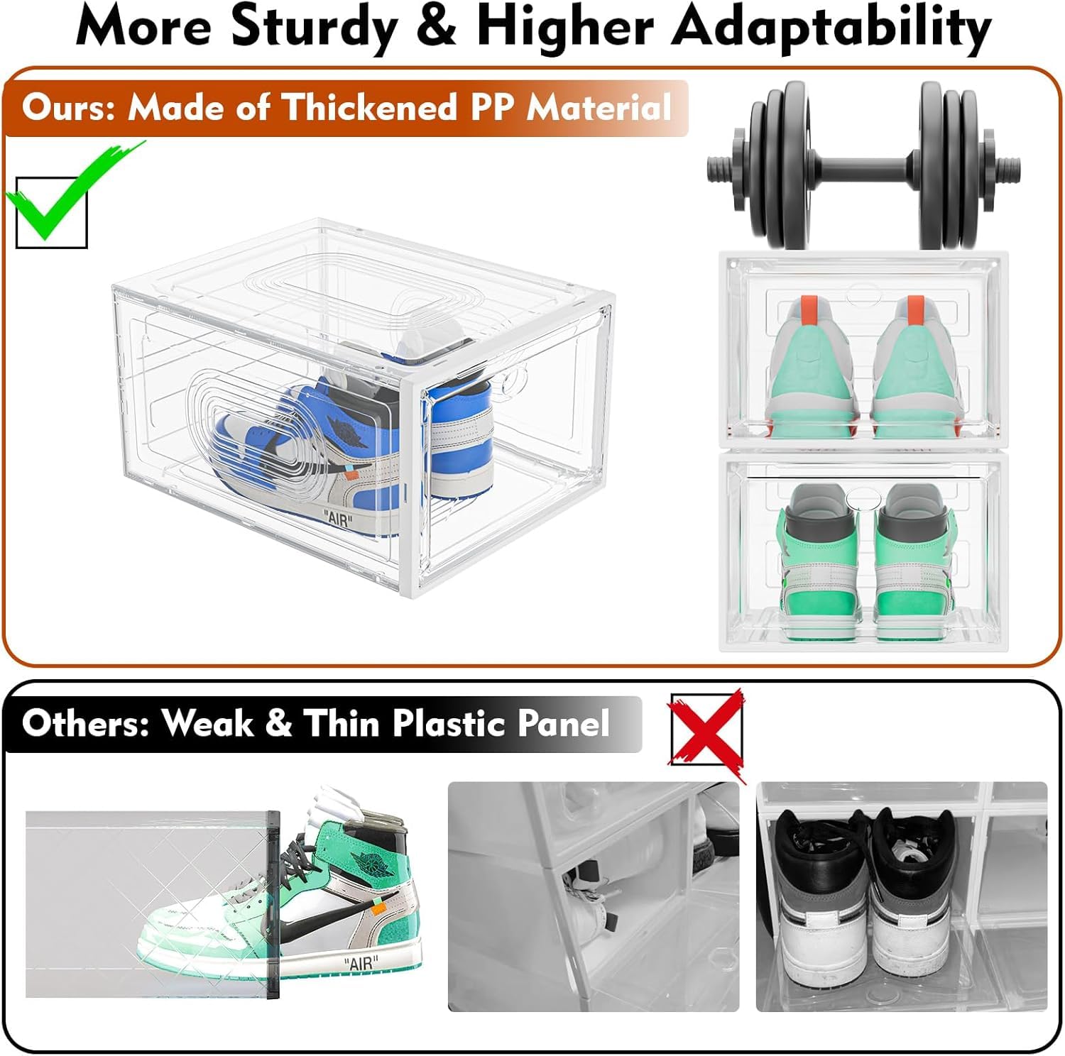 caktraie durable white shoe organizer blends with decor