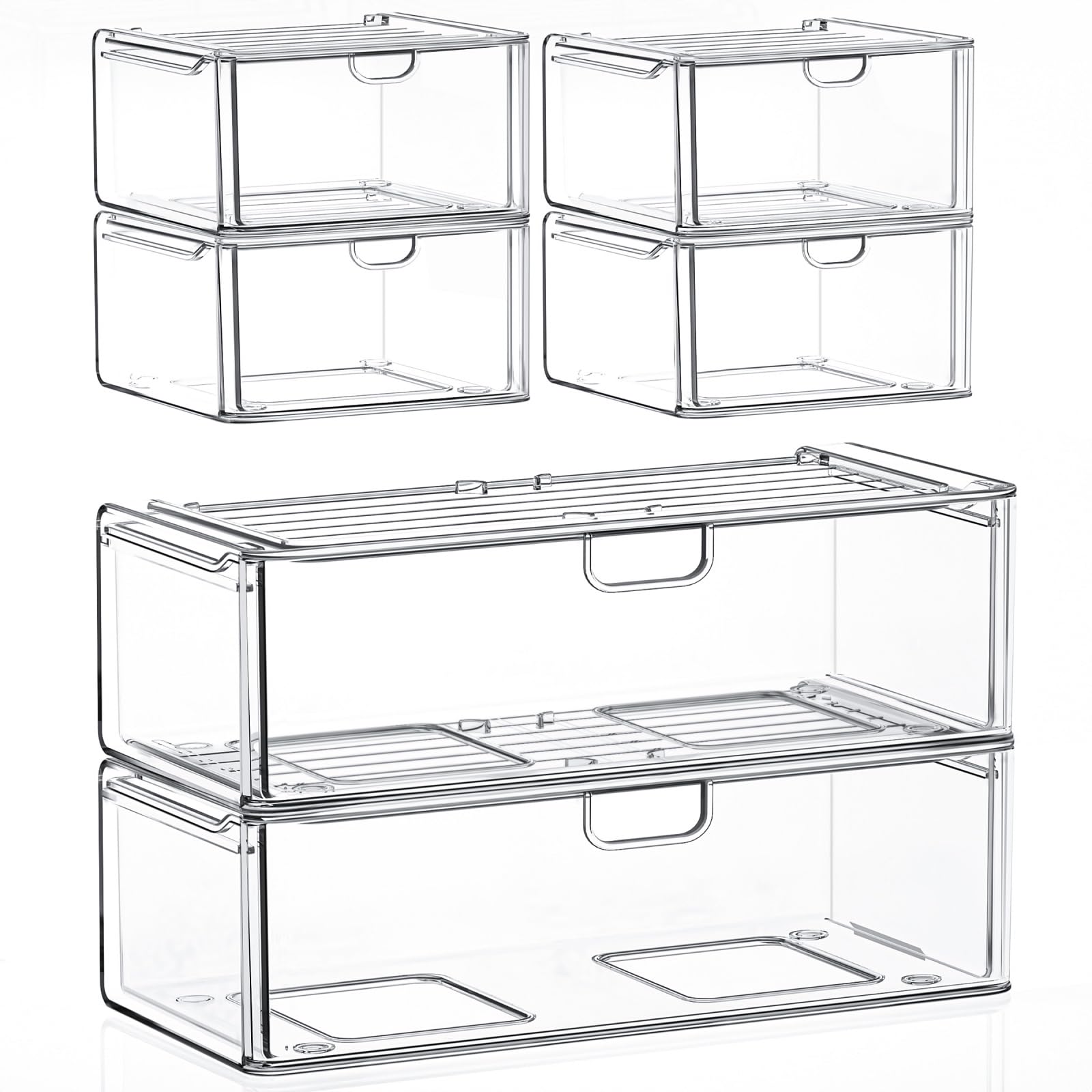 caktraie large drawer 13w 4.5h stores cosmetics neatly at vanity