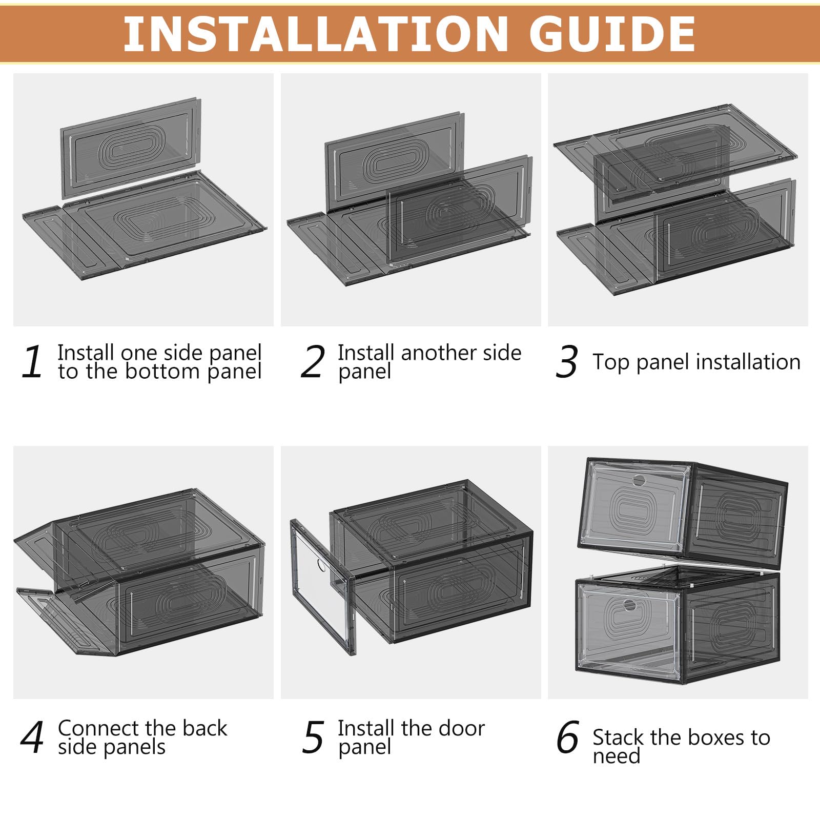 caktraie thickened shoe organizer pack of 10 for versatile home storage