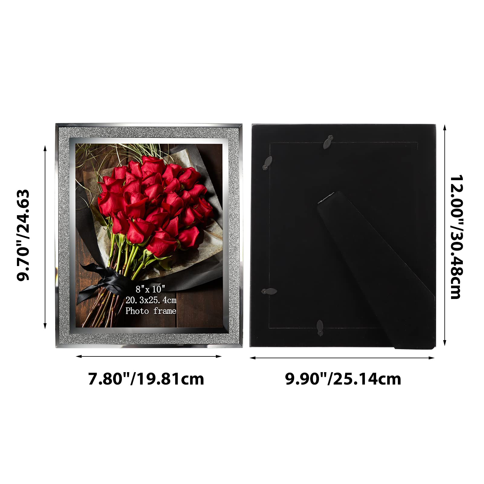 Calenzana portrait or landscape frame supports flexible display options for any room.