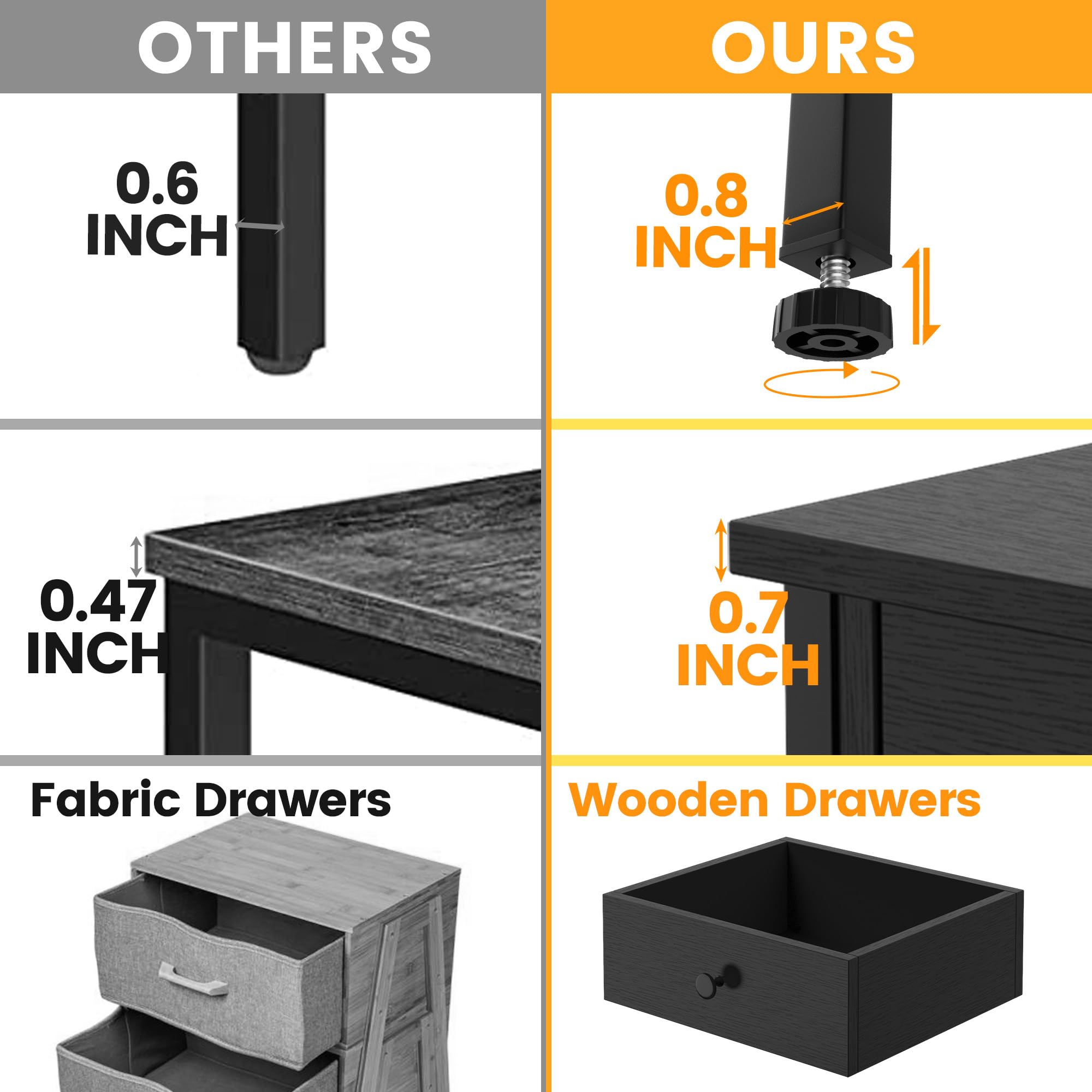 CALERTAIN nightstands assembly video and instructions for easy setup.