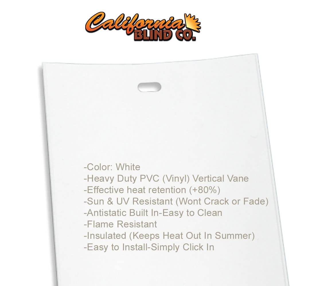California Blinds Co vertical slats ideal for sliding doors and tall windows