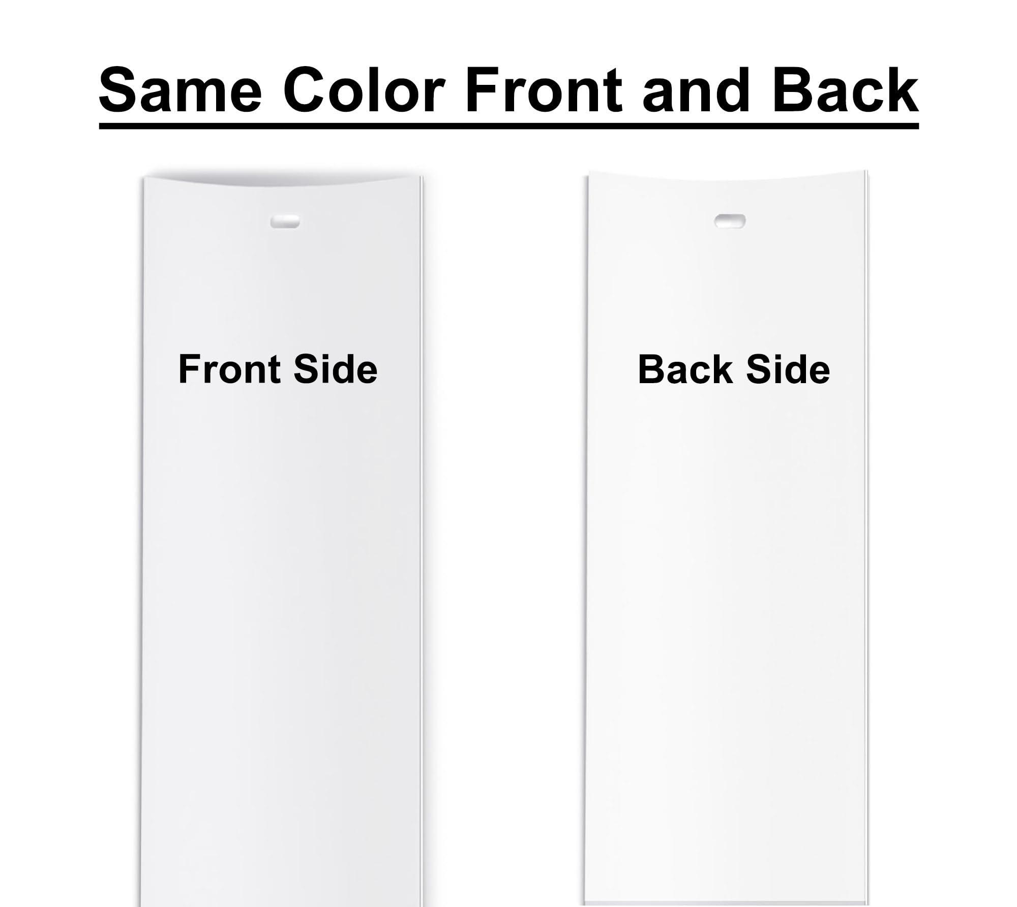 California Blinds Co smooth curved white slats for a sleek look