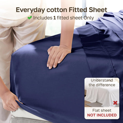 California Design Den 14-inch deep pocket showing secure mattress fit