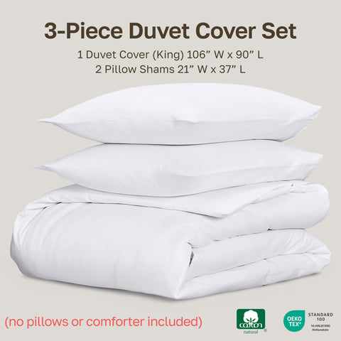 California Design Den pillow shams included for a coordinated look on king bed.