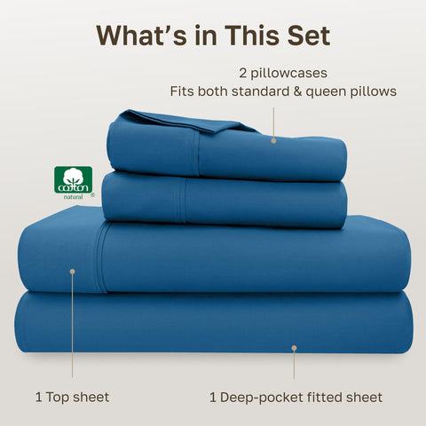 California Design Den 400-thread-count cotton sheets for breathable comfort and lasting softness.