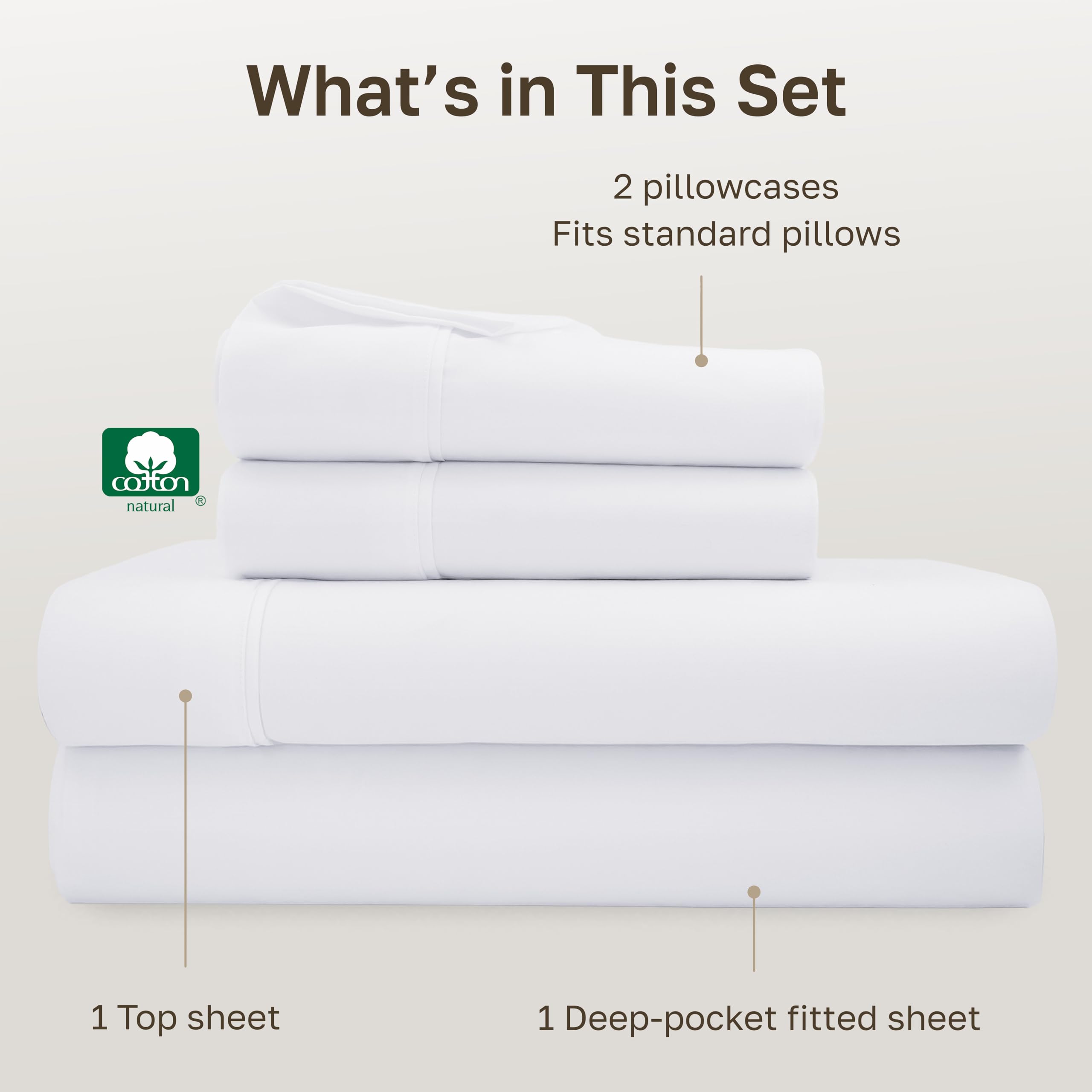 Close-up of 400-thread-count sateen weave by California Design Den