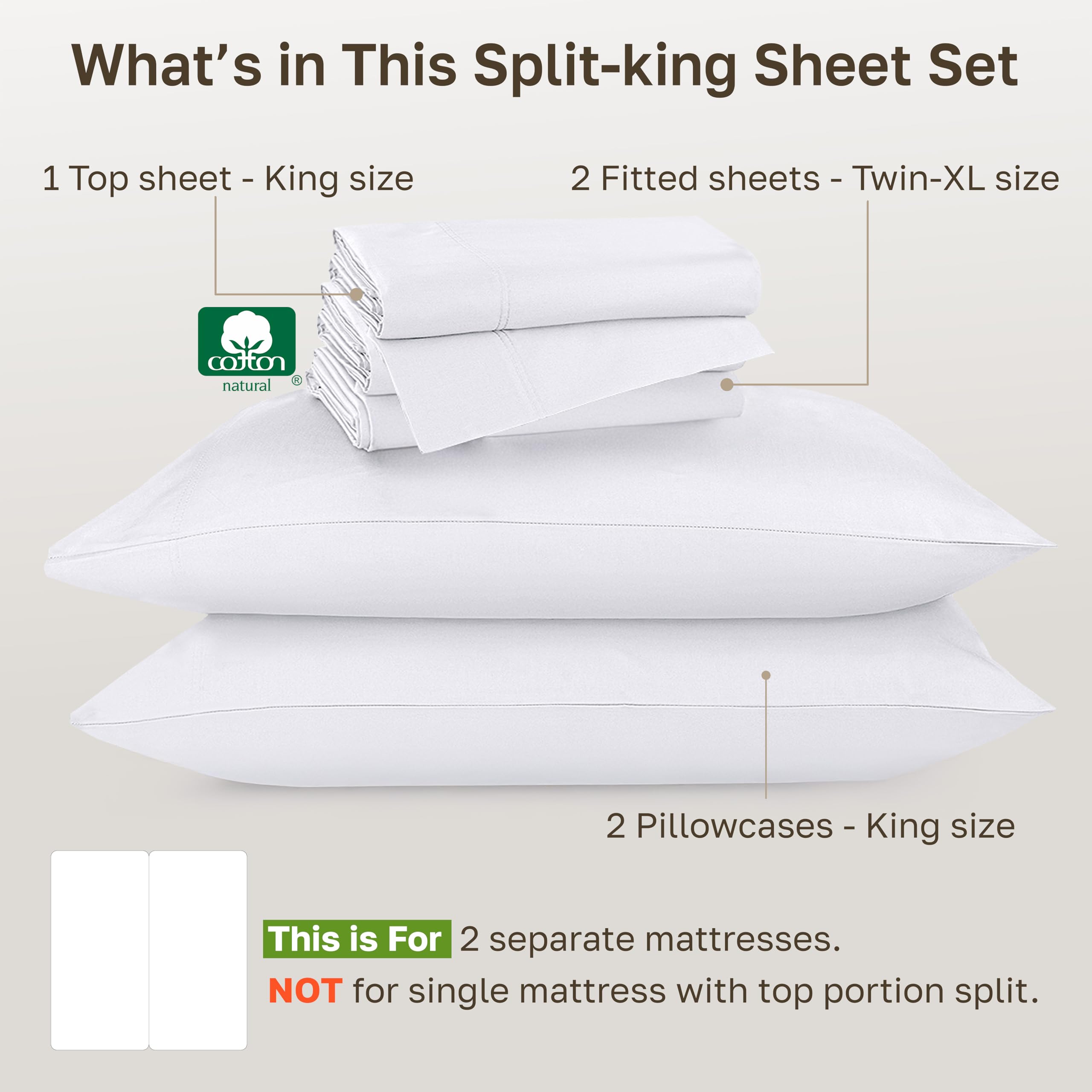 California Design Den bottom sheets 39w-80l with gripper elastic for secure fit