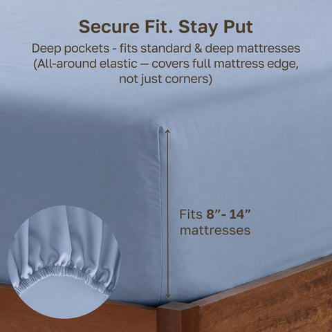 California Design Den breathable 100% cotton sateen provides year-round comfort.
