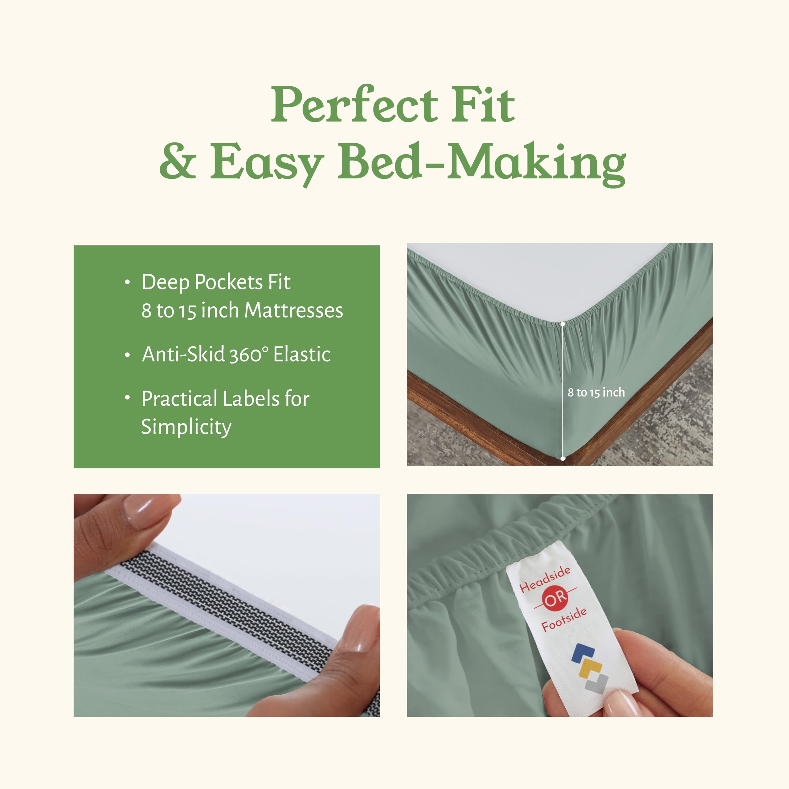 California Design Den close-up shows breathable matte percale texture