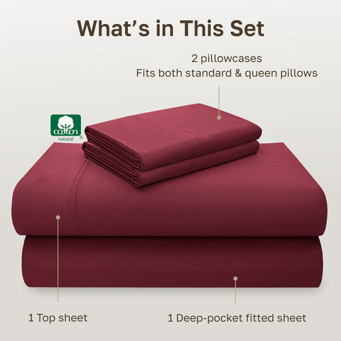 California Design Den close-up sateen weave showing a smooth, breathable cotton surface.