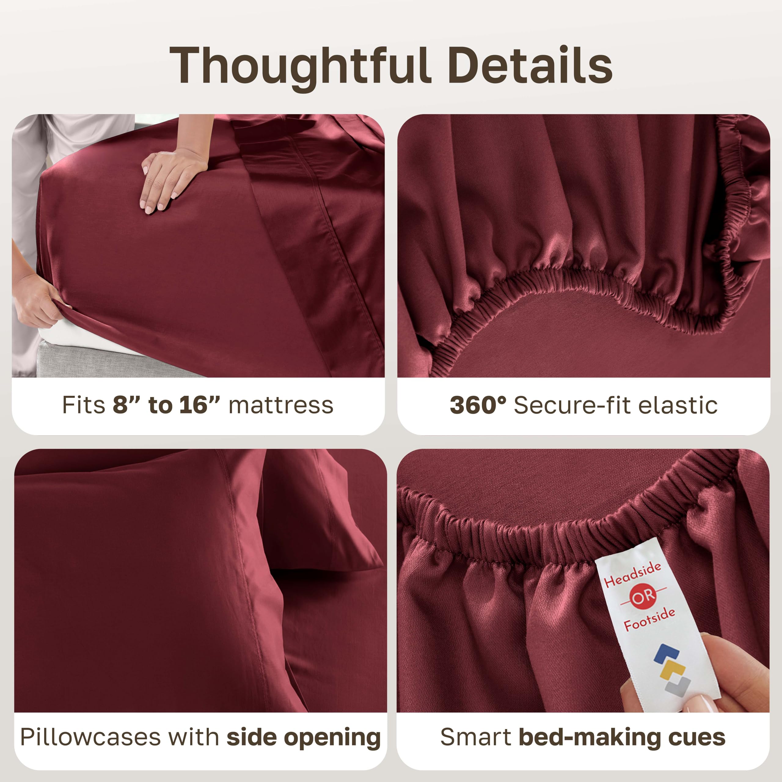 California Design Den sheet set with OEKO-TEX Standard 100 label for safety assurance.