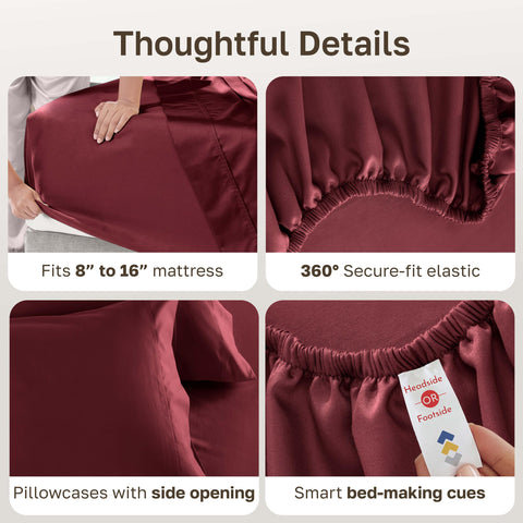 California Design Den sheet set with OEKO-TEX Standard 100 label for safety assurance.