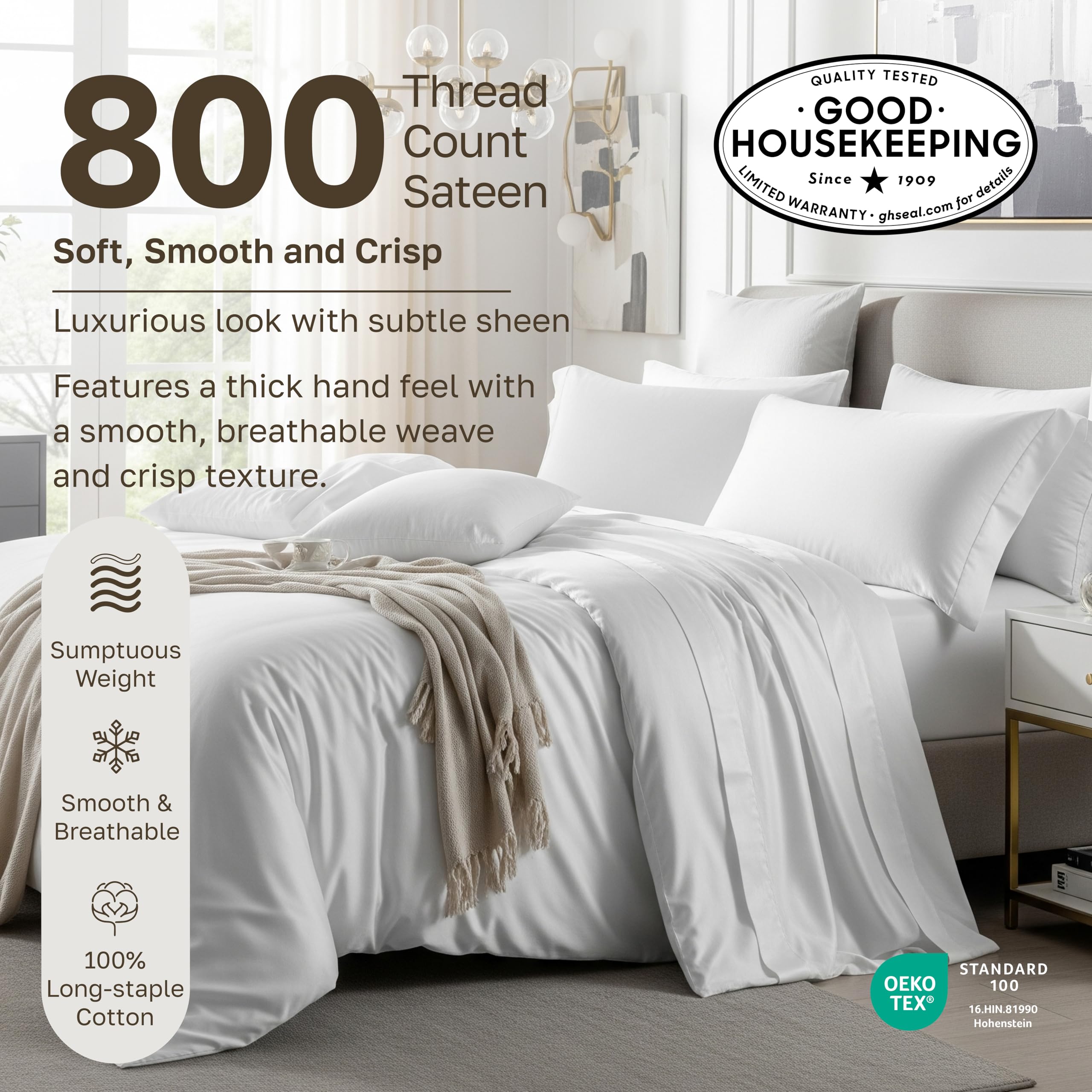Cal King fitted sheet with gripper elastic fits deep mattresses securely