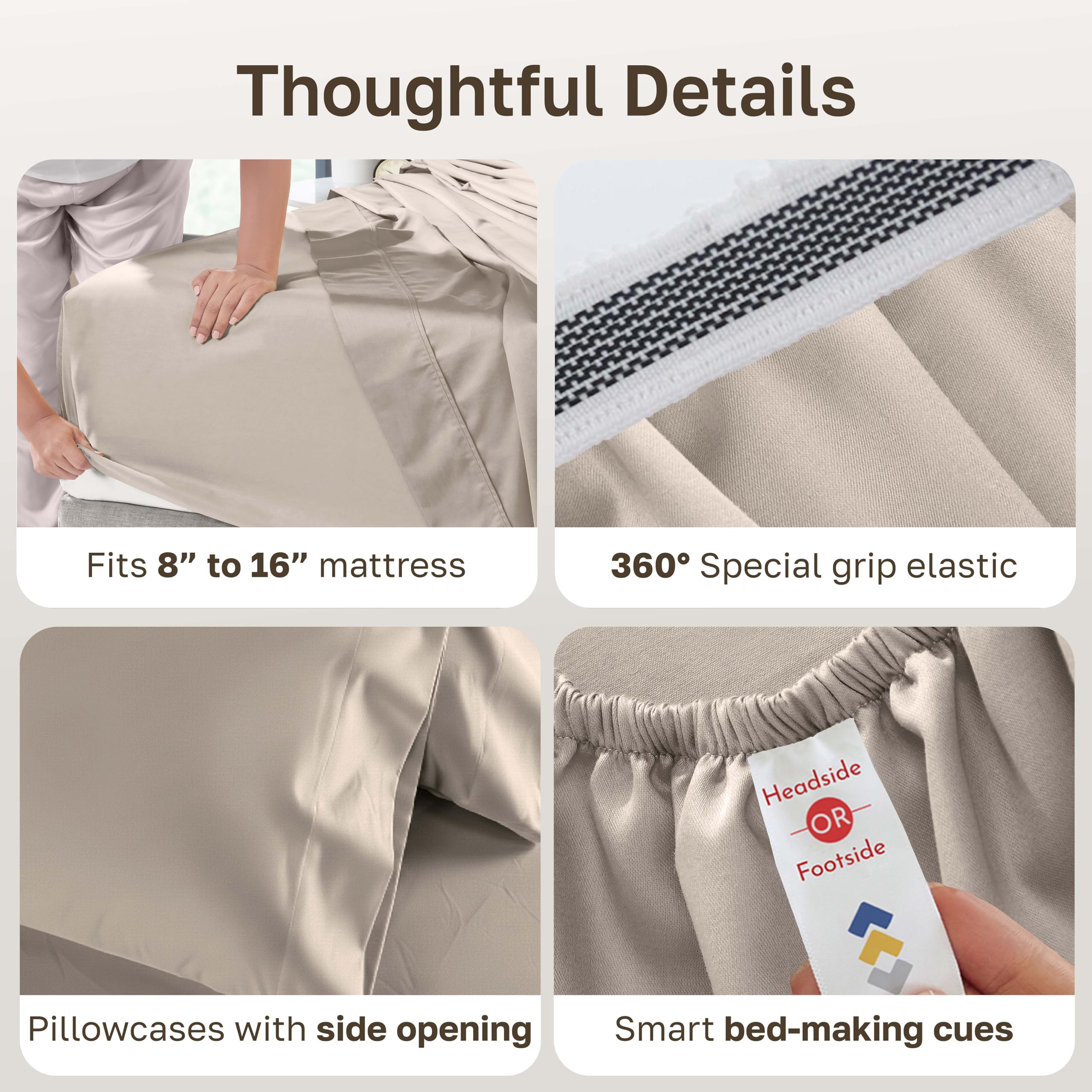 California Design Den crisp sateen finish adds subtle sheen