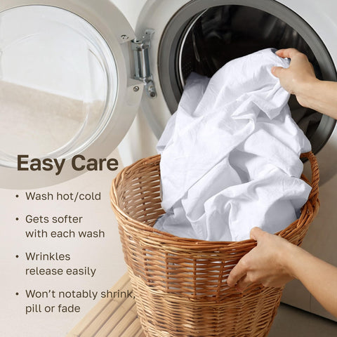 California Design Den crisp, smooth feel suitable for year-round comfort