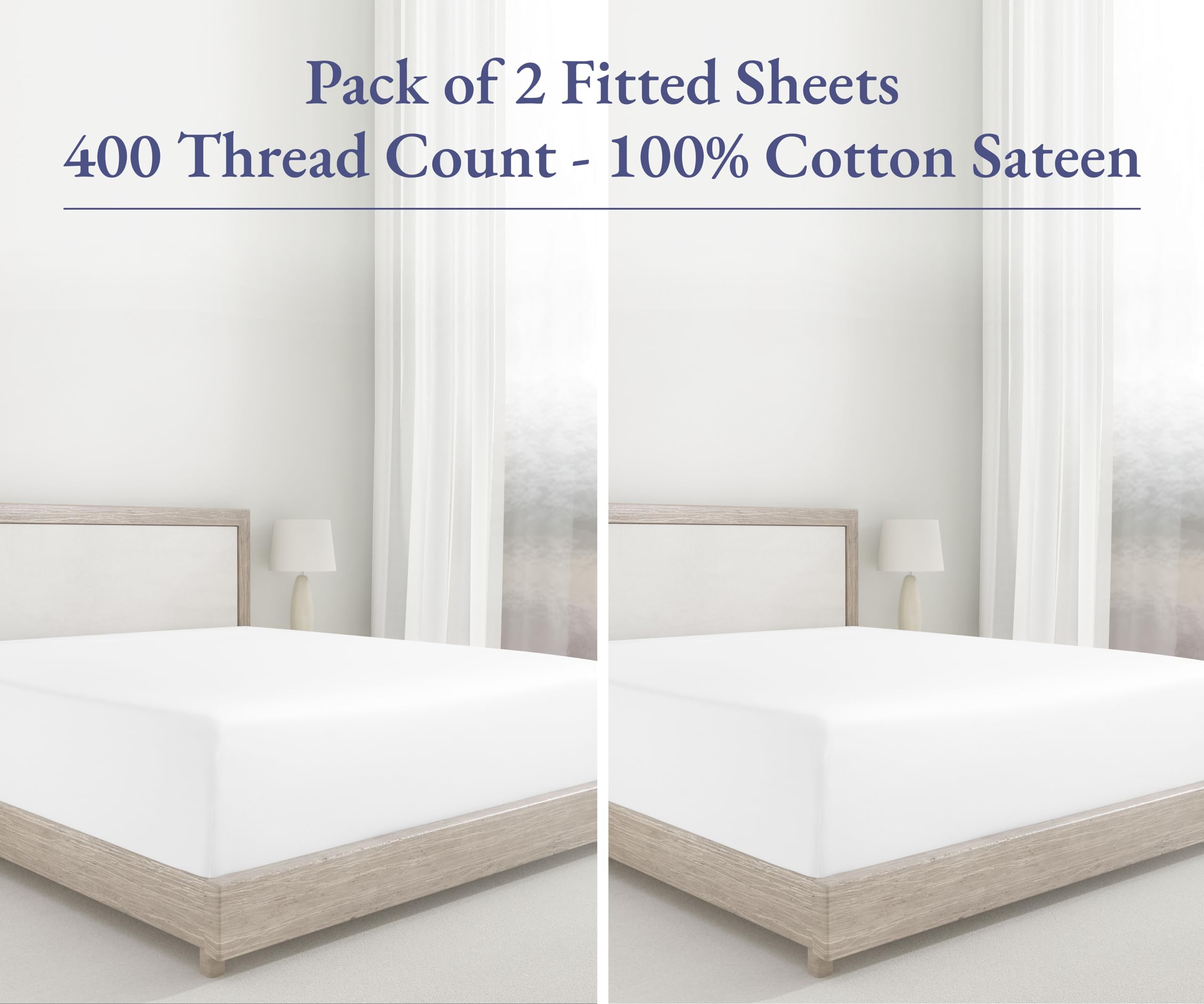 California Design Den deep pockets fit 8–16 inch mattresses securely.