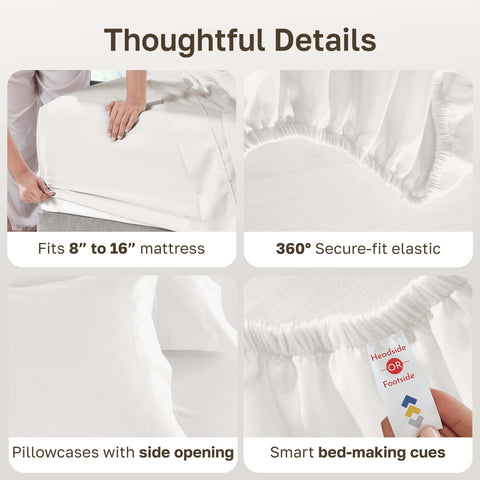 California Design Den ivory-toned sateen weave close-up highlighting luxurious softness.