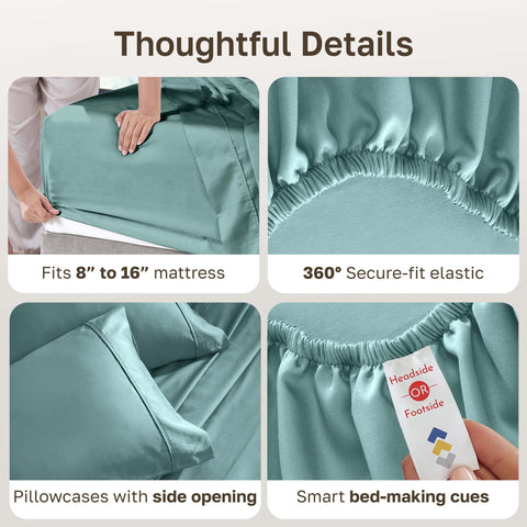 California Design Den easy-care cotton sheets withstand regular washing and resist pilling
