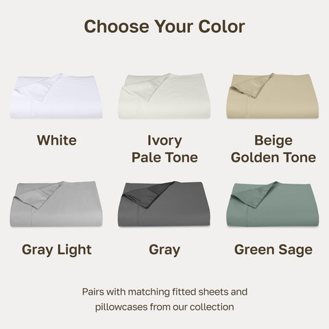 California Design Den flat sheet uses easy-care dyes for colorfast performance.