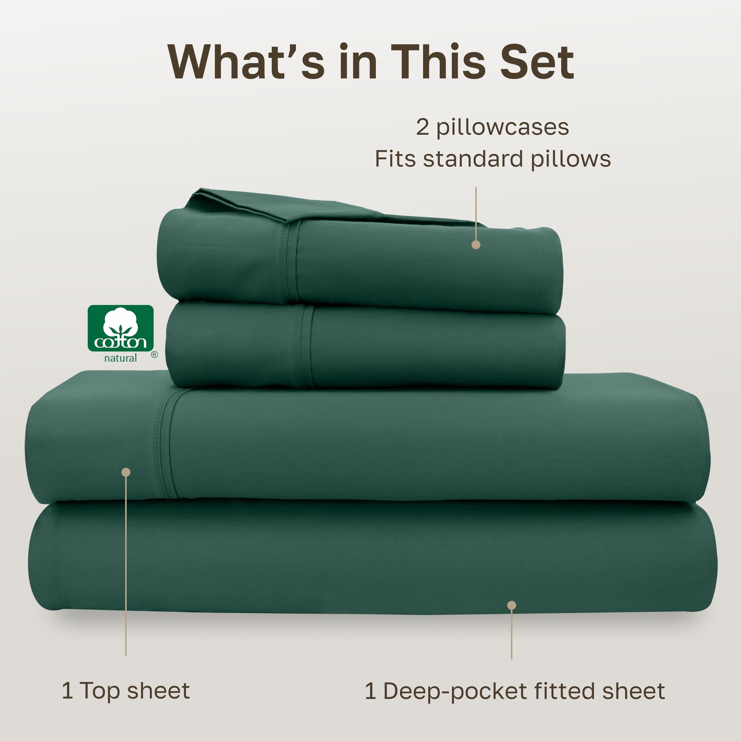 California Design Den flat sheet showcases generous 84 by 96 inch size.