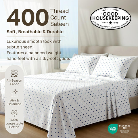 California Design Den Good Housekeeping seal queen sheets indicate trusted quality