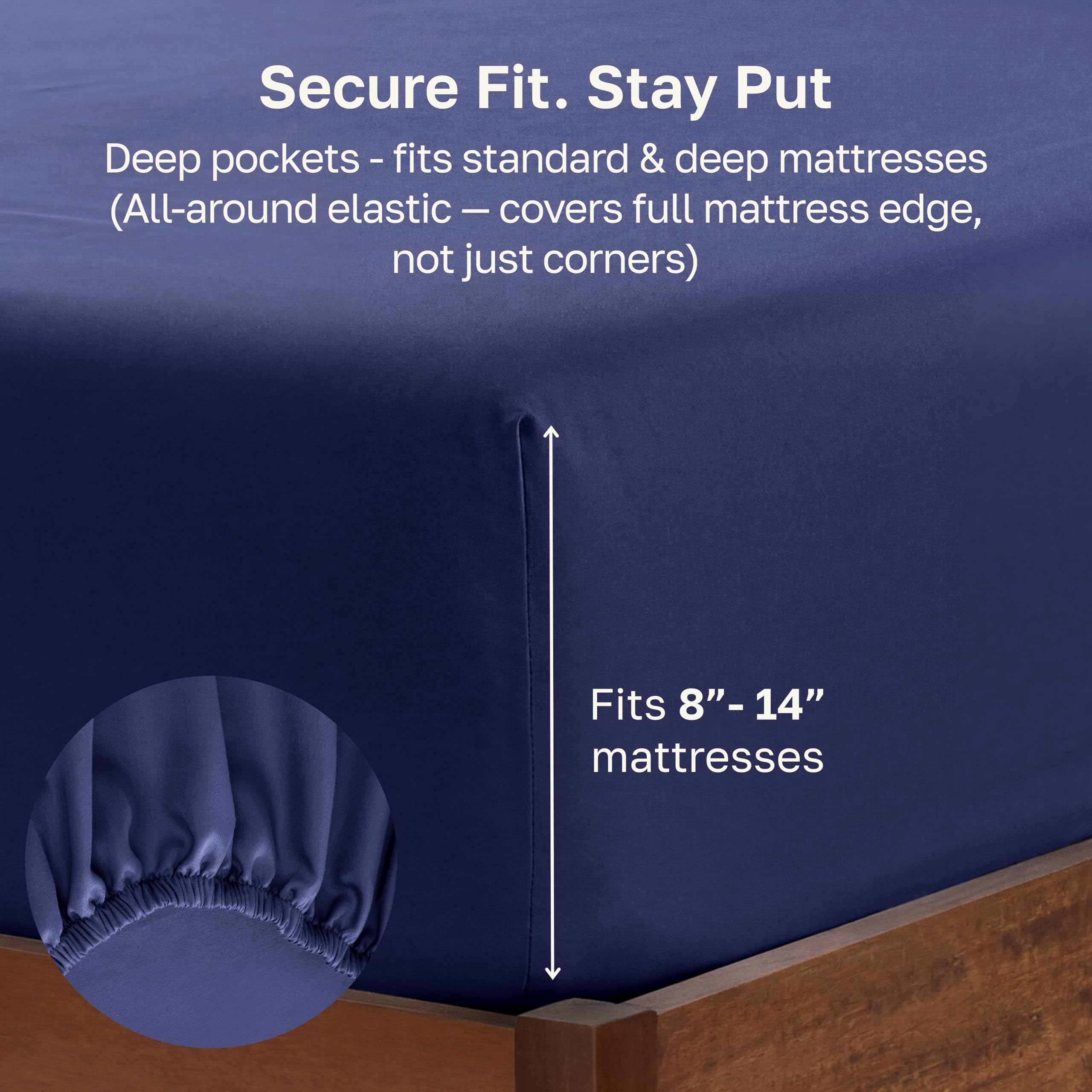 California Design Den sheet with Good Housekeeping Seal on one fitted sheet