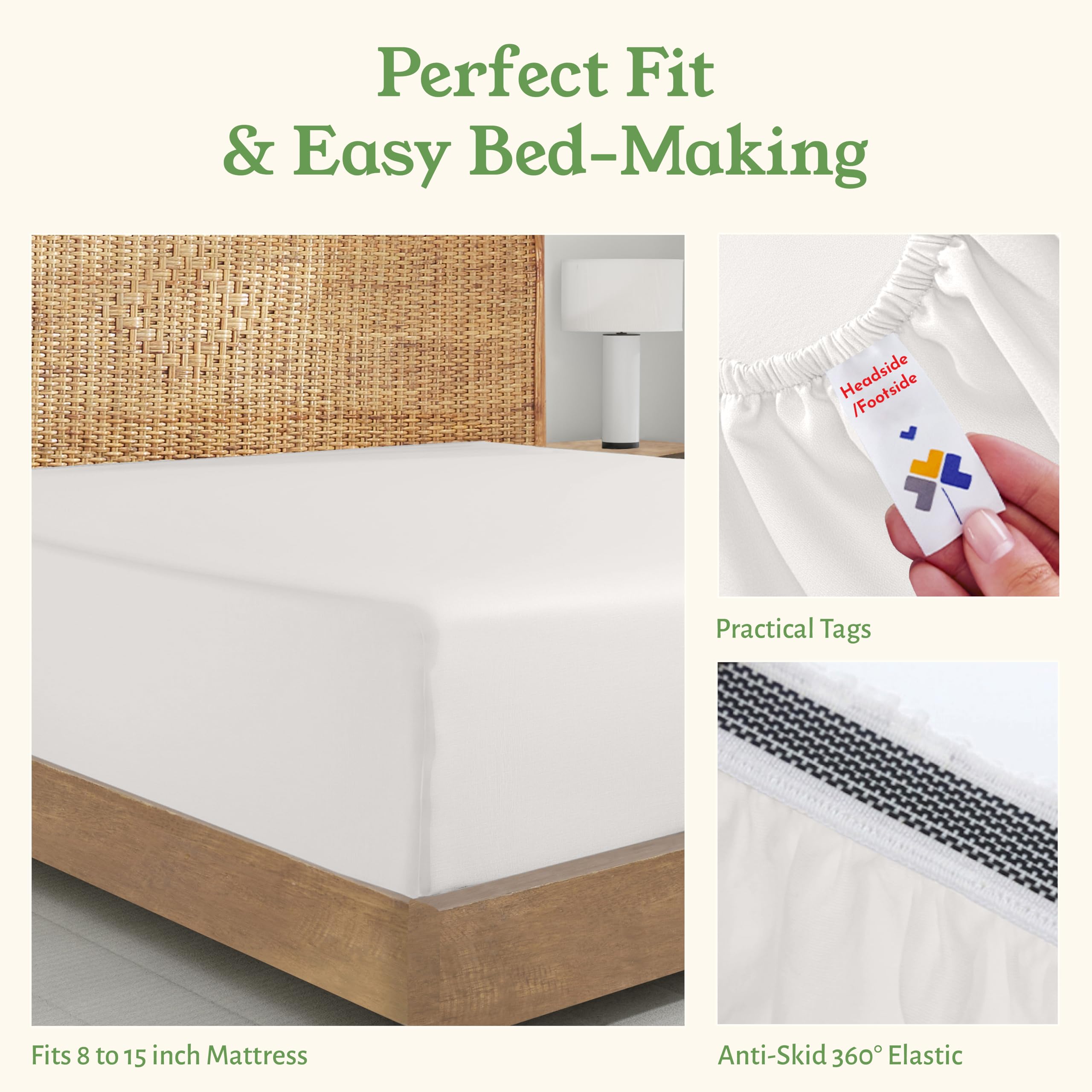 GOTS-certified organic cotton used in California Design Den sheet
