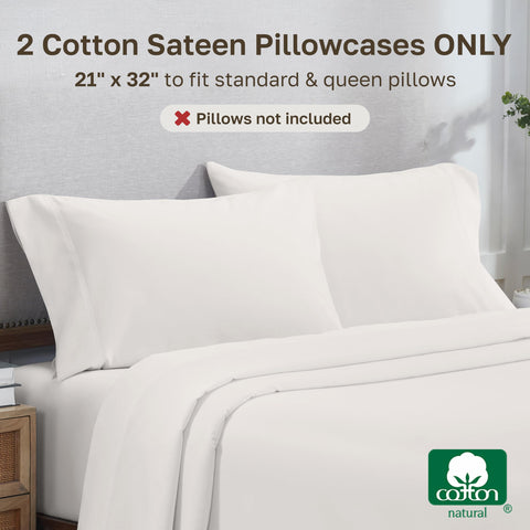 Sateen finish highlights soft, breathable surface suitable for all seasons