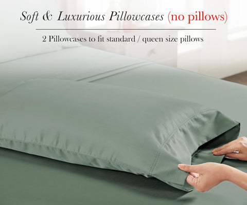 California Design Den hotel-style two-pack pillowcases for a cohesive bed look.