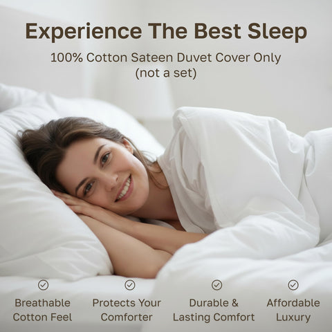 California Design Den indigo dusty blue duvet cover with button closure and interior ties