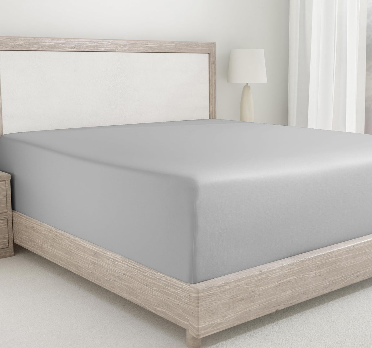California Design Den king fitted sheet with deep pocket secures tall mattresses