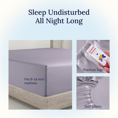 Top and bottom tags aid easy bed-making with California Design Den sheet