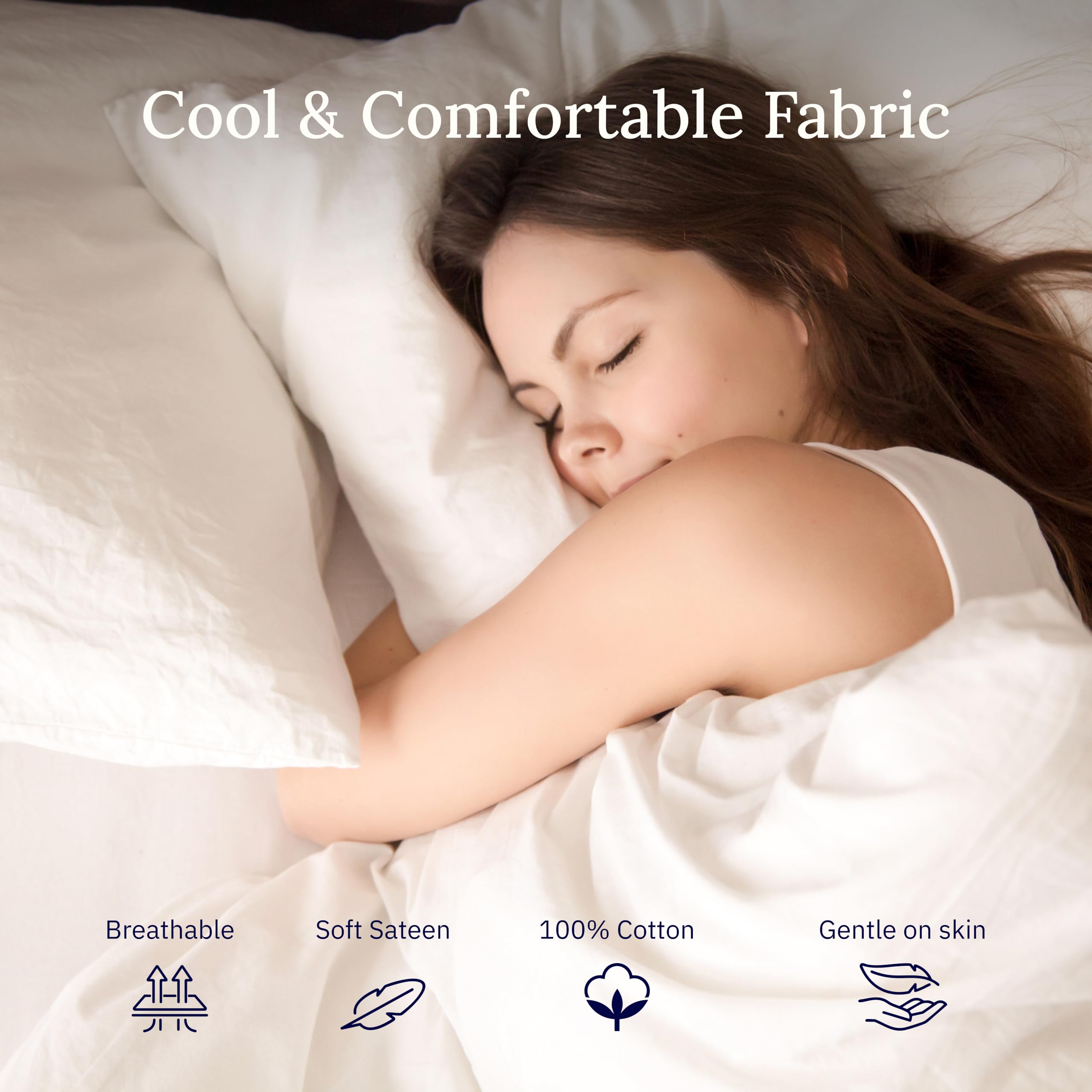Good Housekeeping Seal on California Design Den king flat sheet