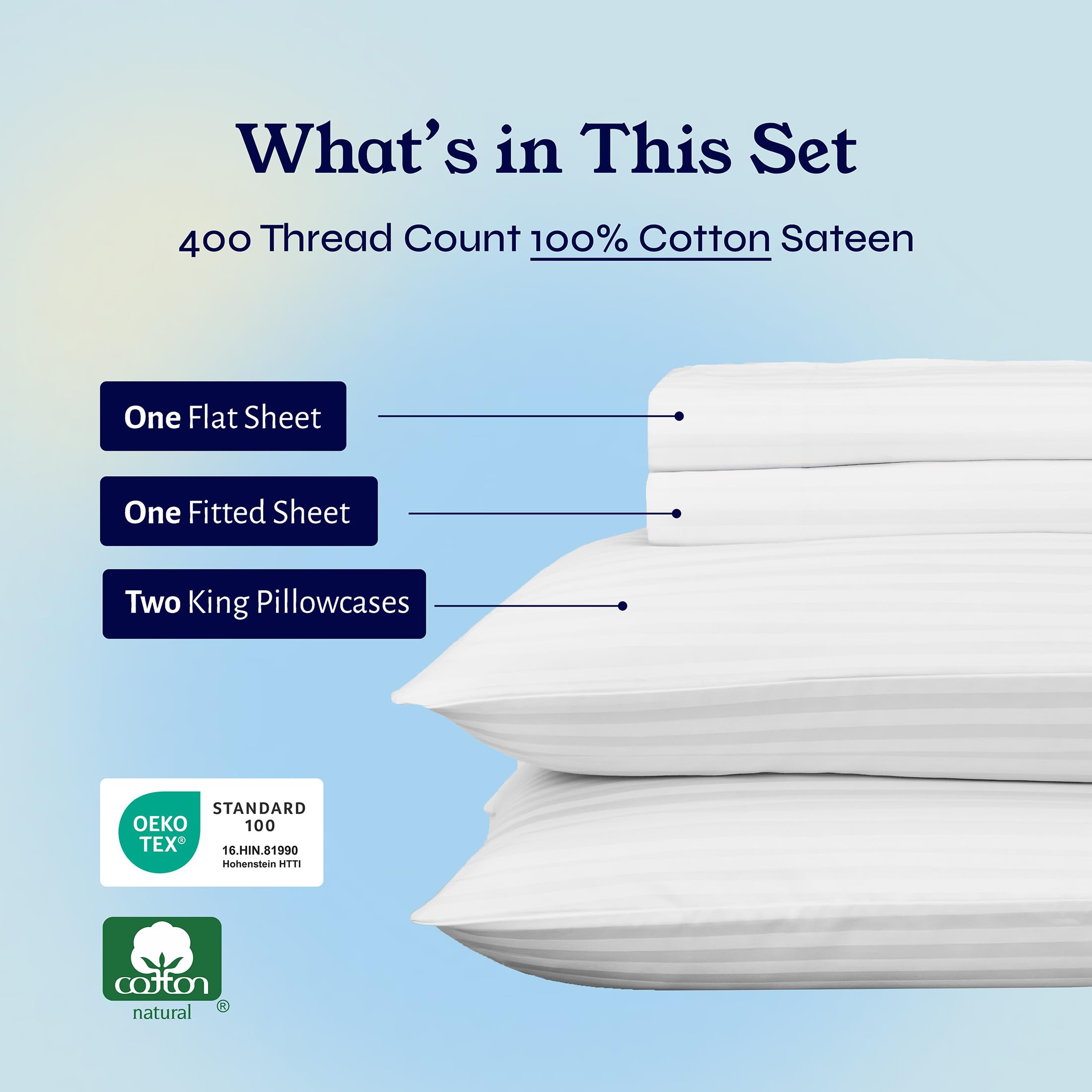 California Design Den king pillowcases pair ready for bed