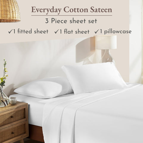 California Design Den twin XL pillowcase close-up with envelope closure for neat corners.