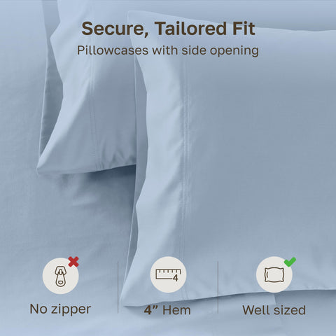 California Design Den OEKO-TEX certified pillowcase for safe materials.