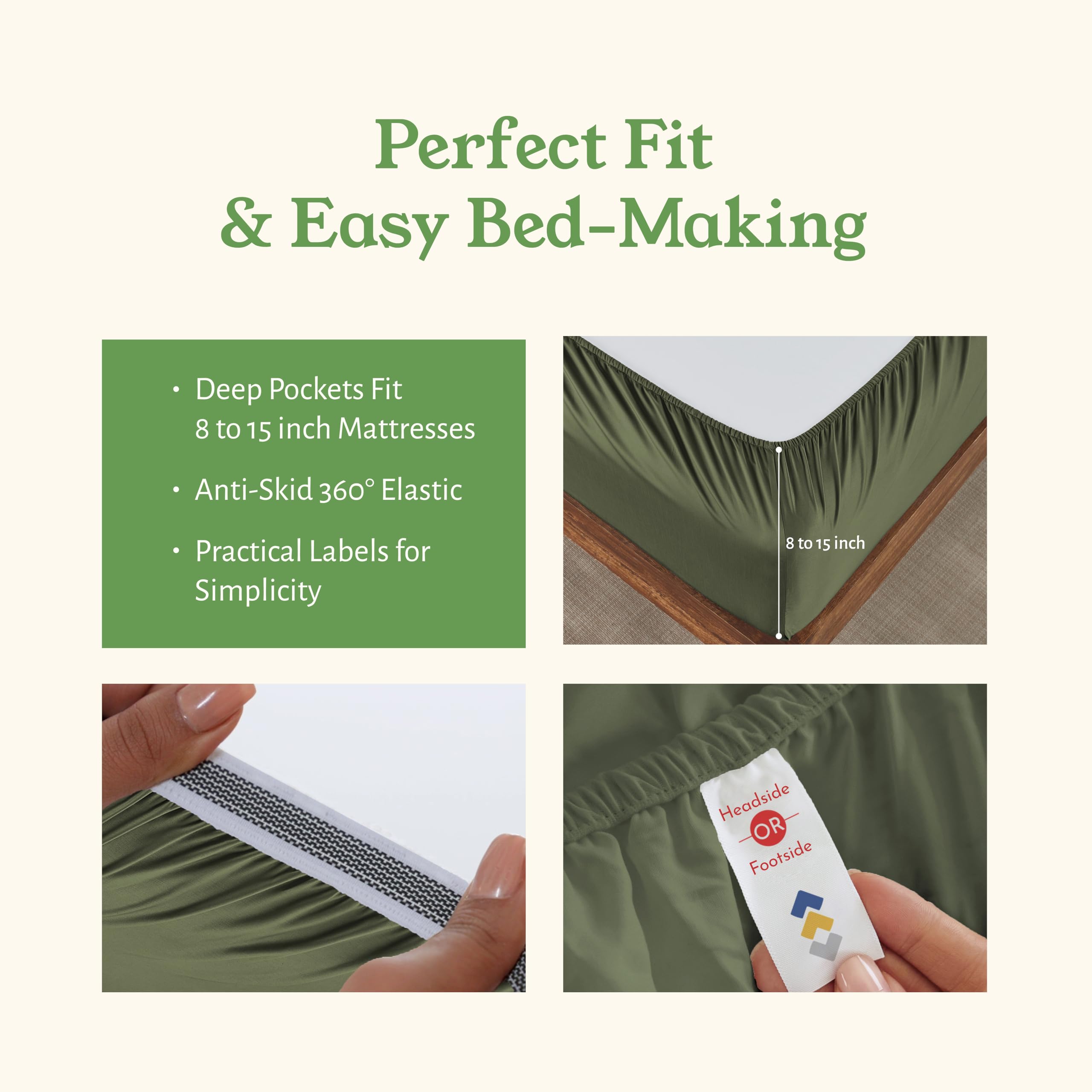 California Design Den 100% organic cotton percale fabric with matte finish.