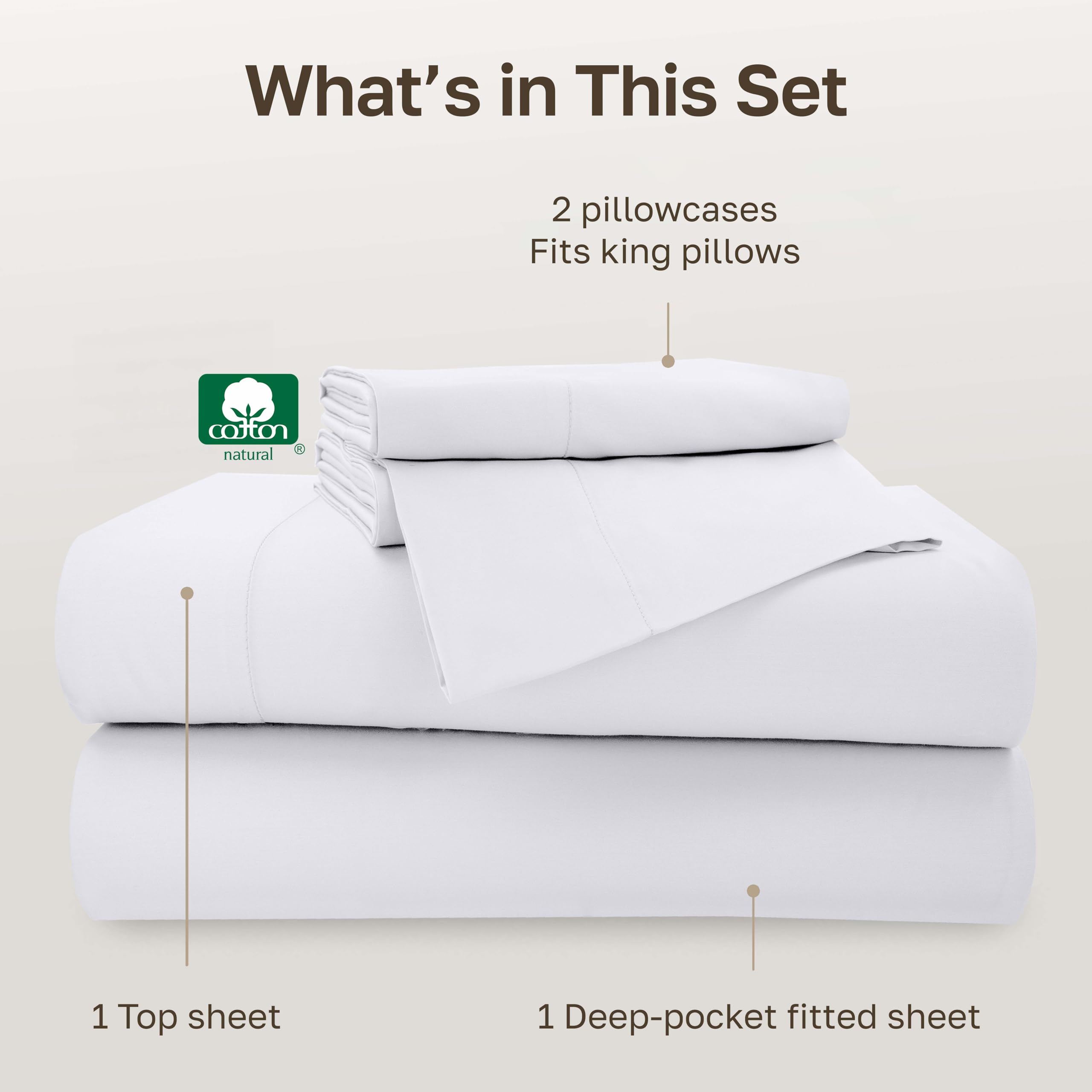 California Design Den packaging with OEKO-TEX safety label for worry-free washing.