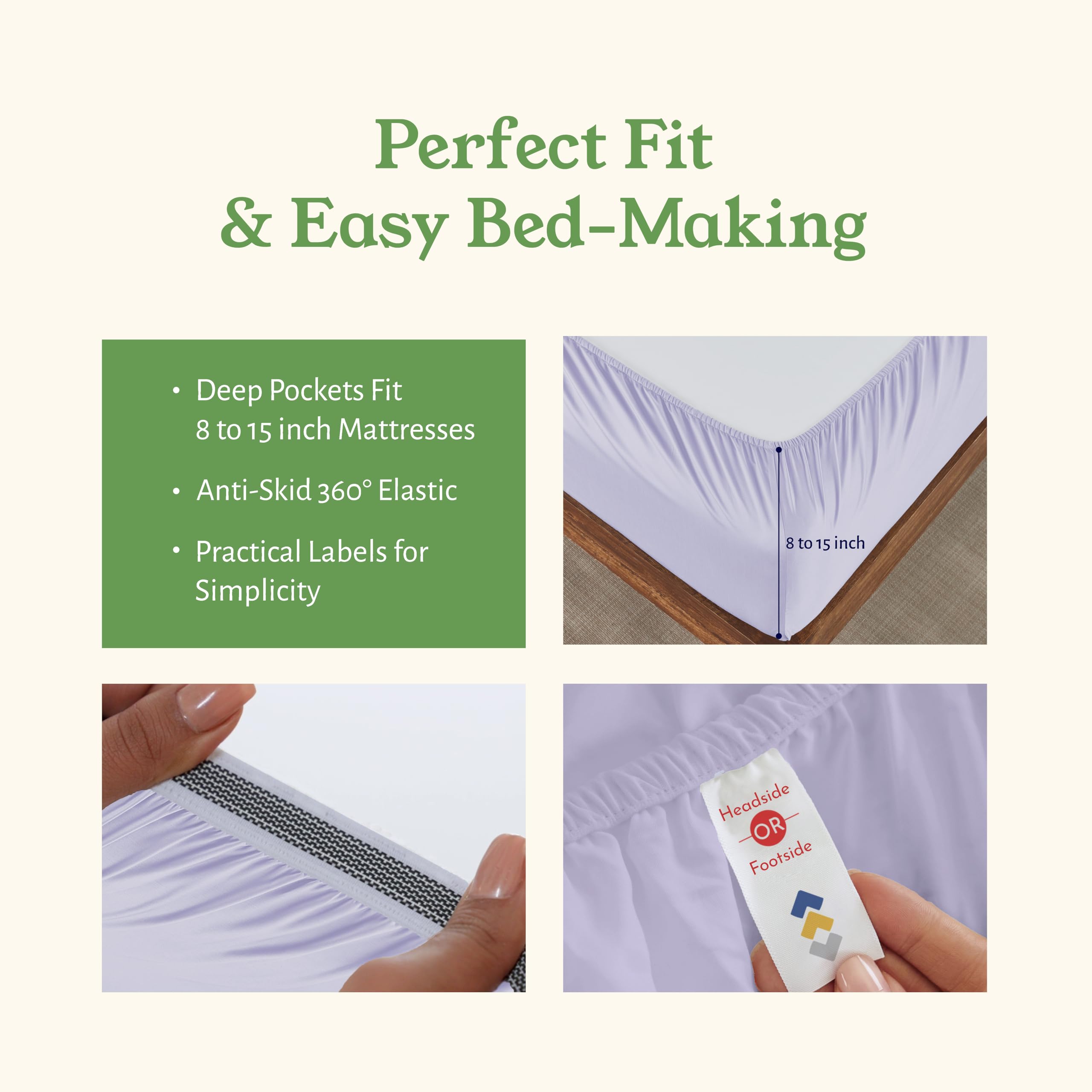 California Design Den percale weave matte finish for a crisp, lightweight feel.