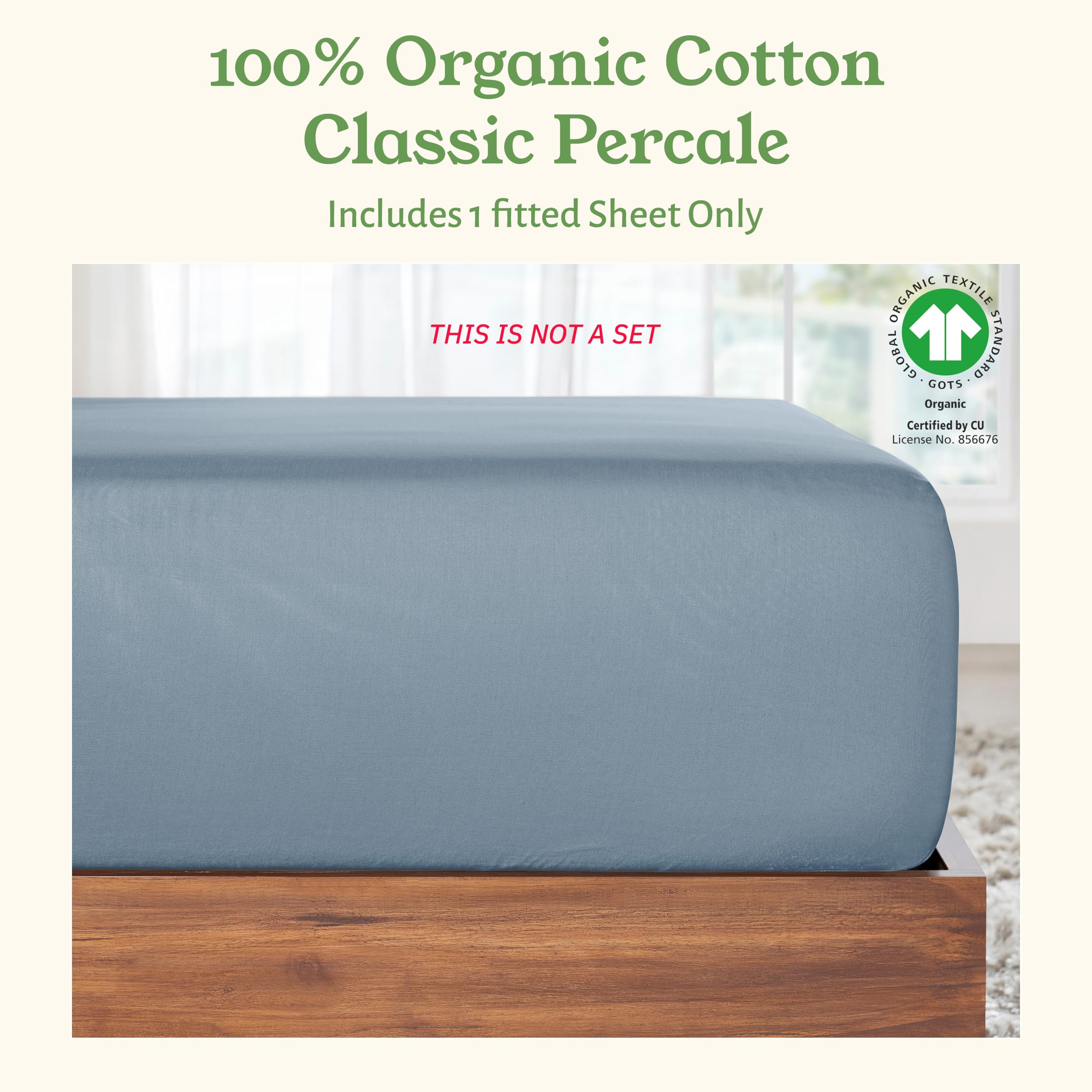 California Design Den percale weave offers a matte finish and cool, crisp touch
