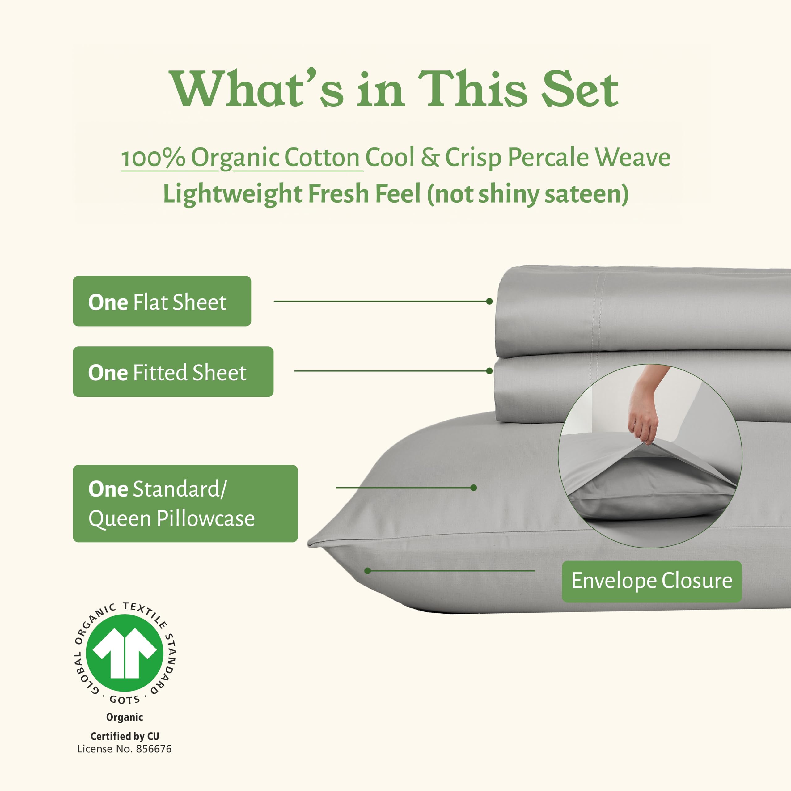 California Design Den pillowcase 21x30 compatible with standard pillows