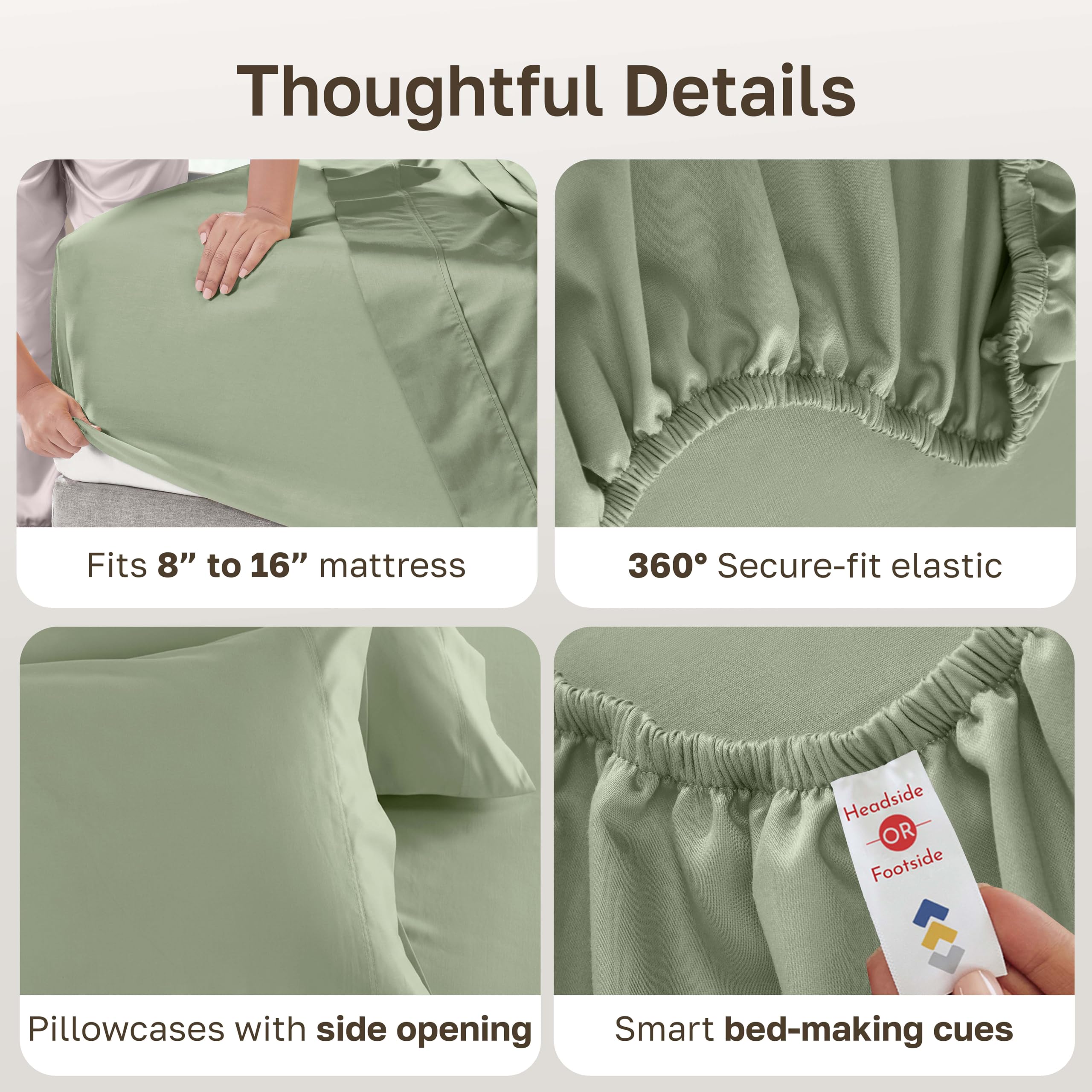 California Design Den pillowcases 21x32 with open-end design for easy insertion