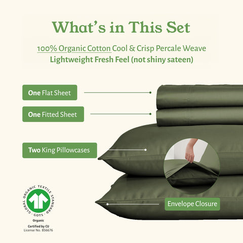 California Design Den pillowcases with envelope closure for secure fit.