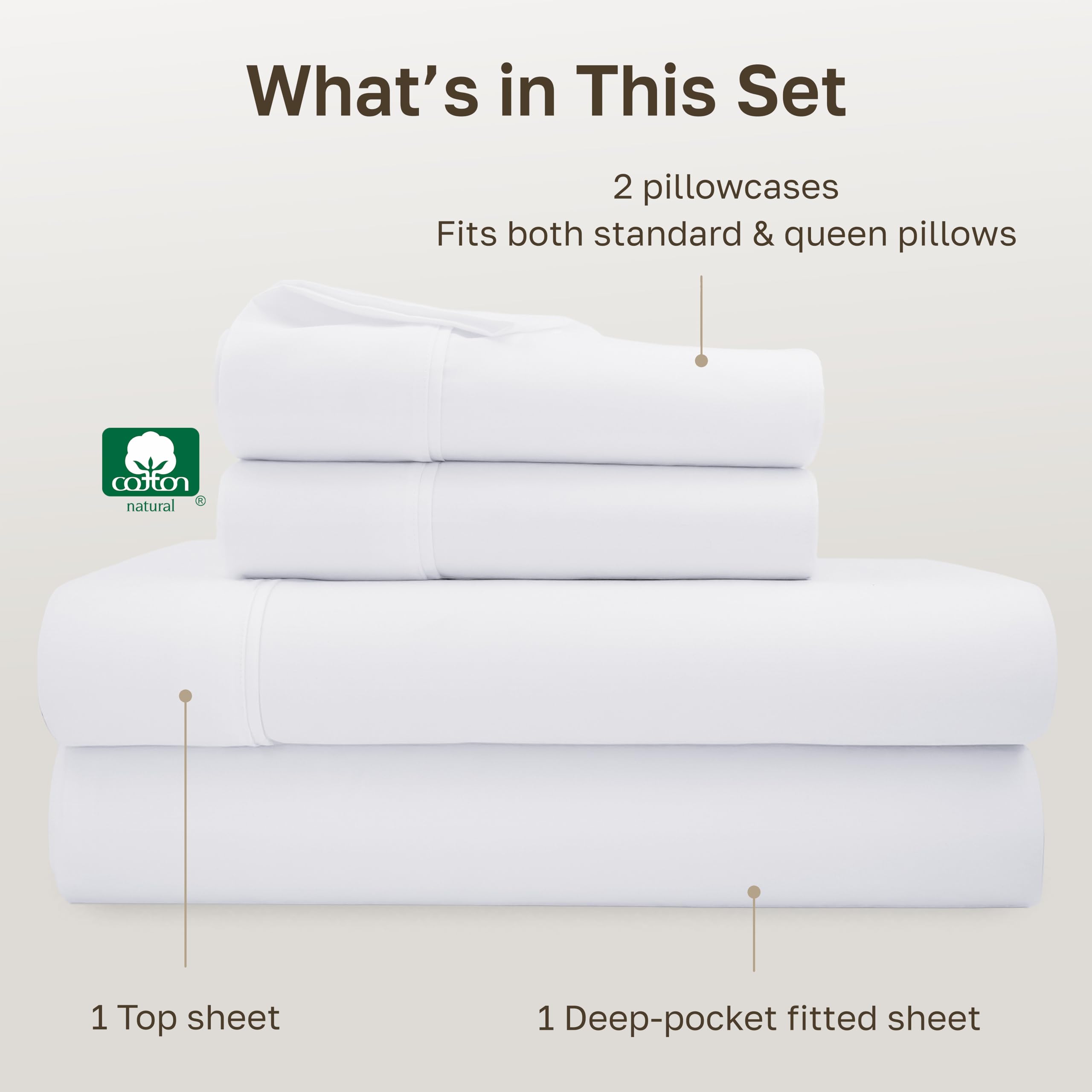 California Design Den pillowcases with open-end design for easy pillow insertion.