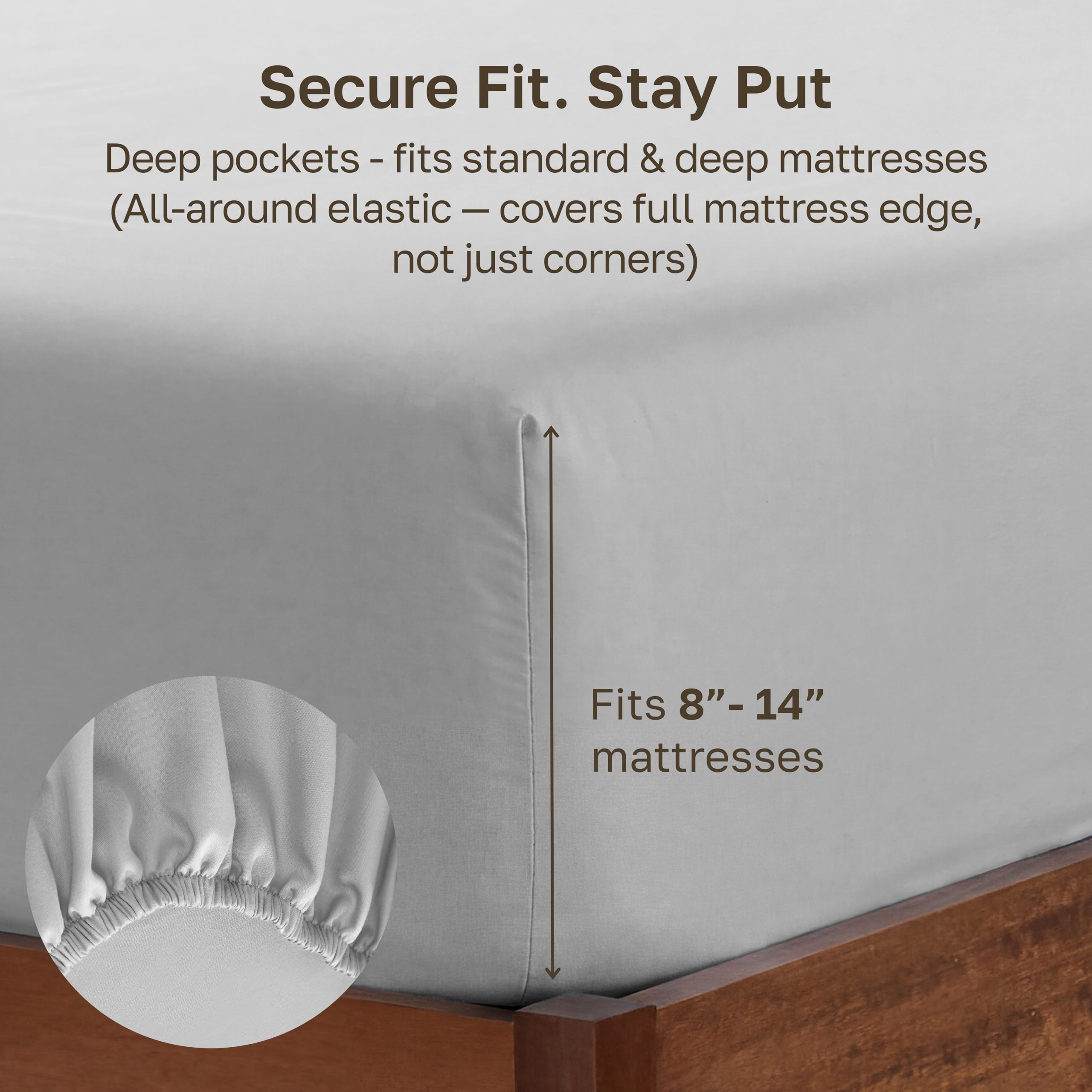 Close-up of California Design Den satin fabric highlighting smooth, breathable cotton texture.