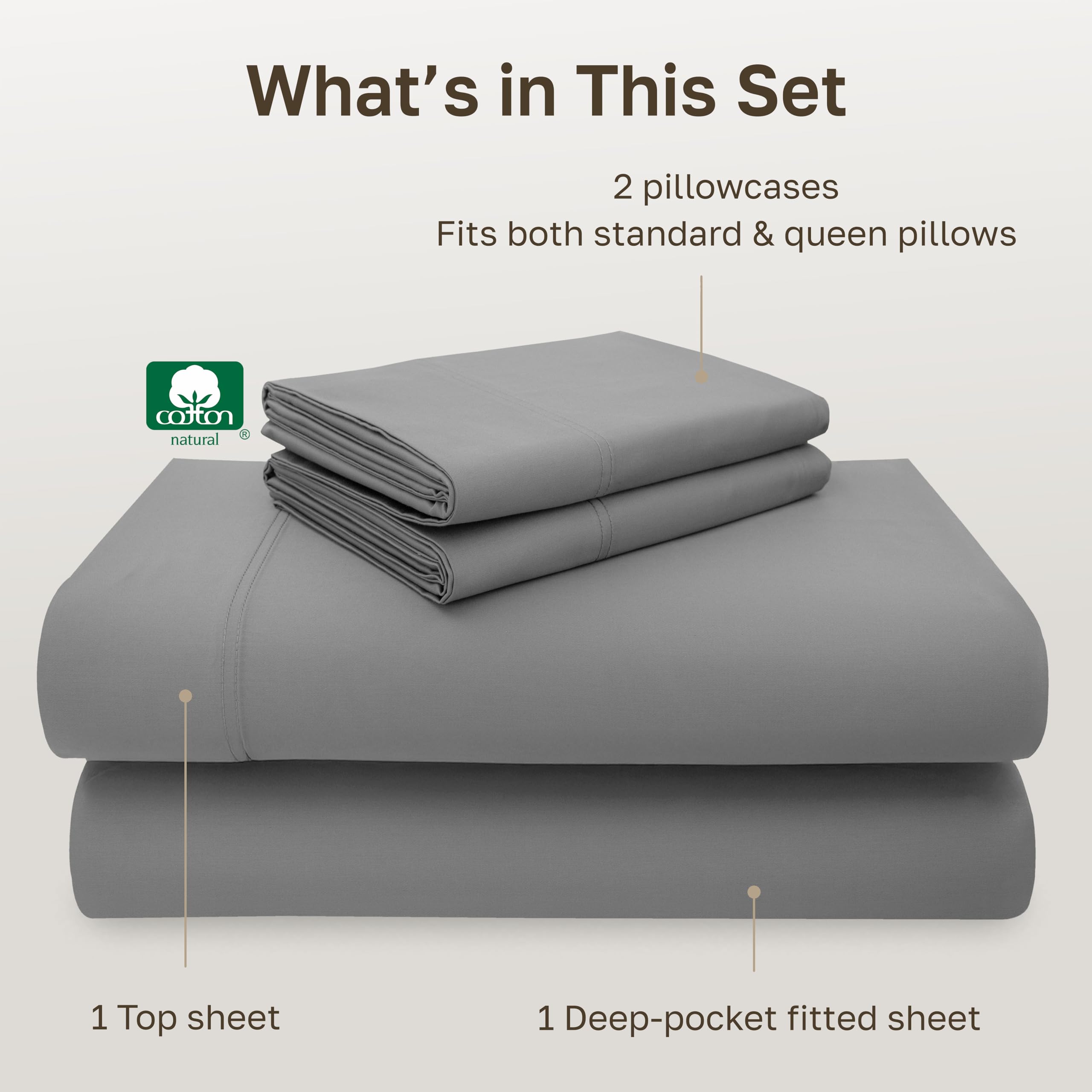 California Design Den pillowcases 21x32 open-end design for easy pillow refresh