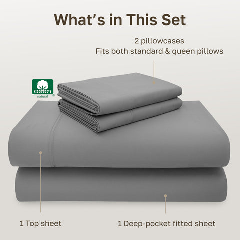 California Design Den pillowcases 21x32 open-end design for easy pillow refresh